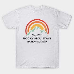 Rocky Mountains National Park Retro T-Shirt